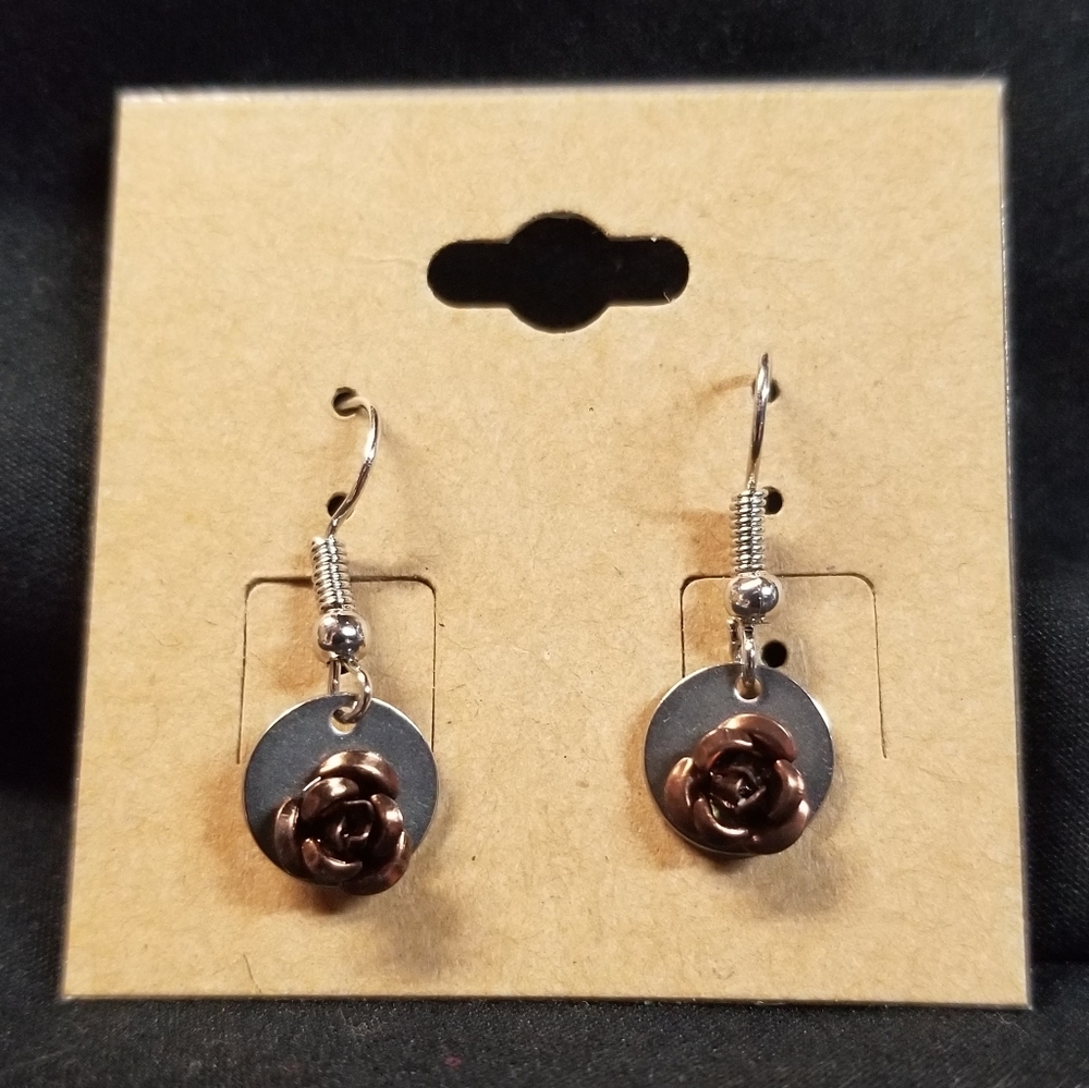 Handmade Rose Earrings